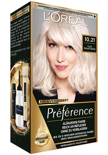 Blondehaare Stockholm Platin Perlmuttblond 1021 Preference Packshot